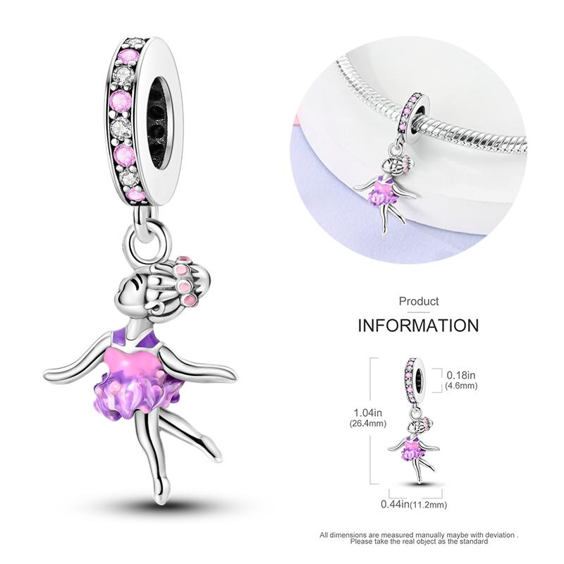 New Copper Bow Star Love Pink Series Charm Beads Suitable For 3Mm Original Bracelet Diy Fashion Jewelry Gift