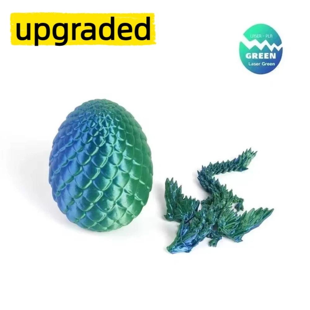 3D-gedruckter Drache Bunter Edelstein Drachenfiguren Bewegliches Gelenk Drehbar Gelenkige Drachen-Bastelarbeiten Schreibtisch Westliche Actionfigur