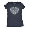 Womens Sea Shell Heart Beach T-Shirt