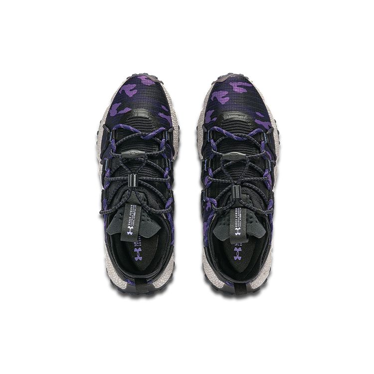 Under Armour HOVR Summit Fat Tire Black Purple Camo Unisex Sneakers 3026149-002