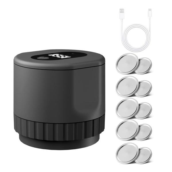 

Электрический комплект для вакуумного укупоривания банок Mason Беспроводной автоматический комплект для укупорки банок для хранения и ферментации продуктов с широким горлом и крышками для банок Mason