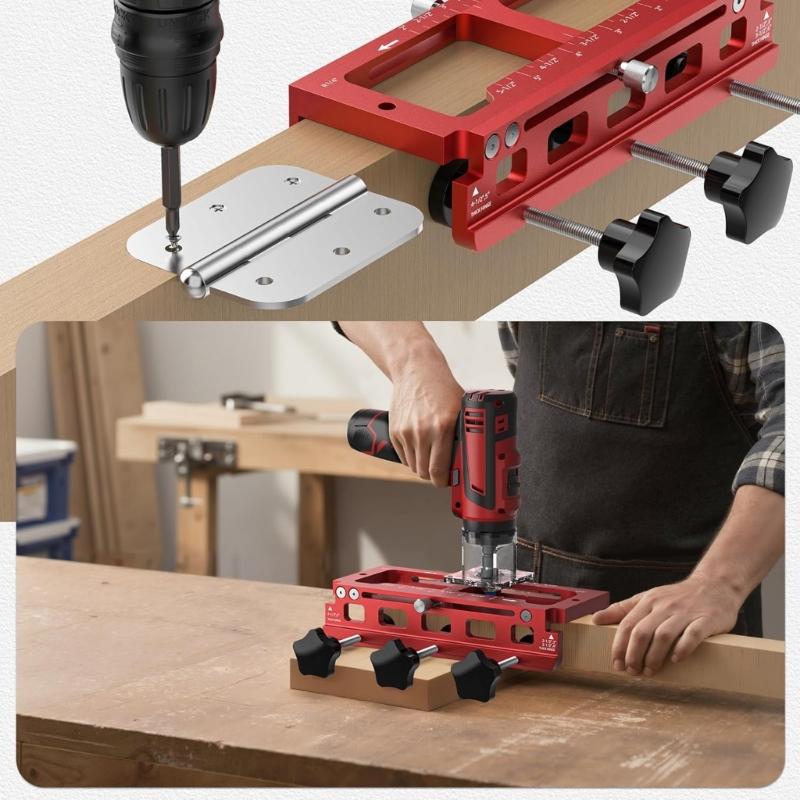 Door Hinge Jigs Door Hinge Mortiser Hinge Installation Kit Door Hinge Jigs Kit for Door Hinge Router Template
