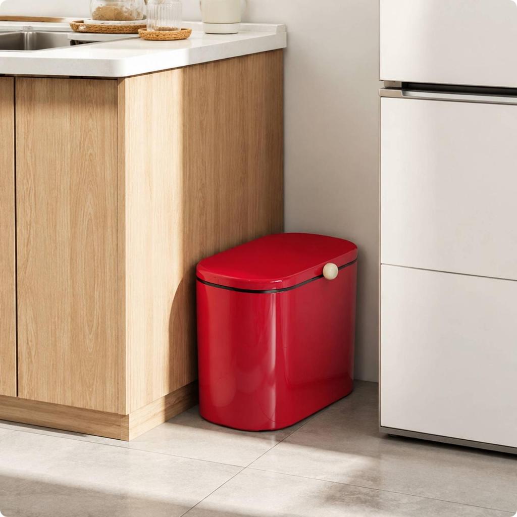 Touch Top Kitchen Garbage Can Hands-No-Cost for Apartment, Utility Room