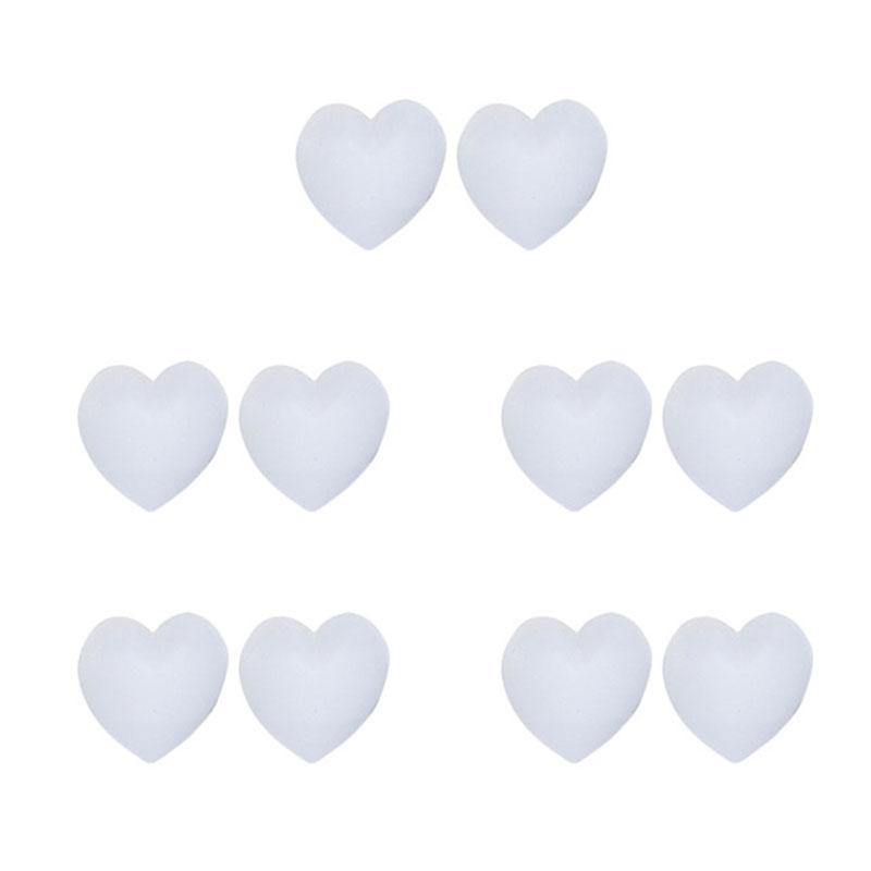 

5 пар мини-силиконовых нескользящих чехлов для очков в форме сердца