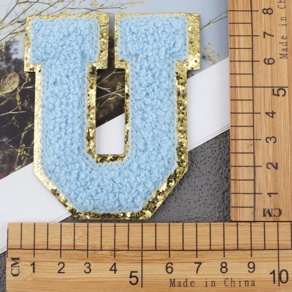 Mixed Color English Alphabet Embroidery Cloth Sticker Digital Towel Embroidery Computer Embroidery Stamp Clothes Smiley Face Patch Sticker