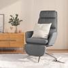 Day and Night - Day and Night Relaxation Armchair with Footrest In Light Gray Fabric