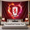 Custom Name Text Tapestry Middlesbrough FC Personalized Polyester Wall Tapestry For Bedroom And Room