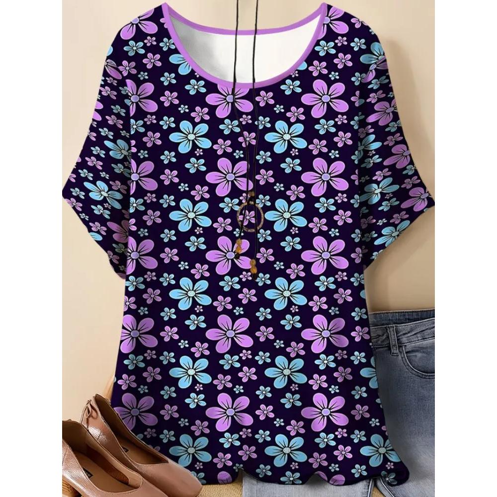 Casual Loose Versatile Women's Top Comfortable Short Sleeve Fashion Daily T-Shirts Women’s