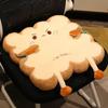 Winter Warm Toast Bread Plush Chair Cushion and Backrest