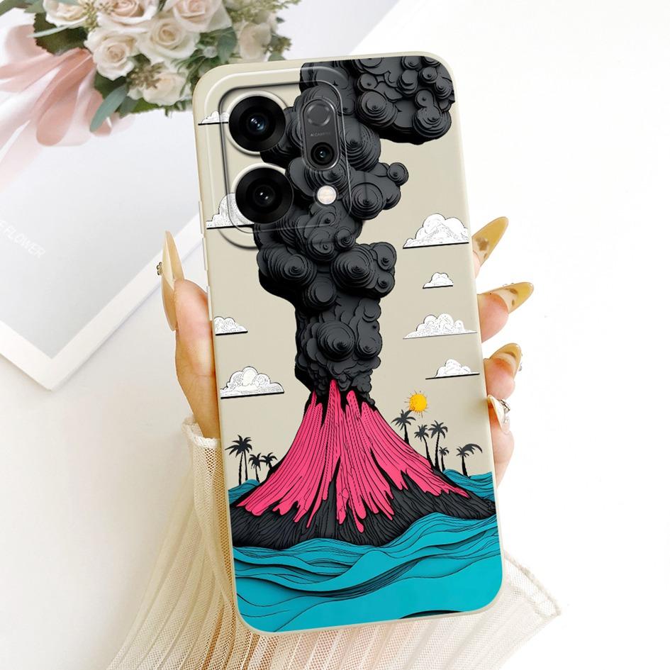 Cute Cartoon Phone Case For OPPO Reno 14 Cover Reno14 Pro Shockproof Silicone Funda Matte Bumper on OPPO Reno14Pro 5G Soft Shell