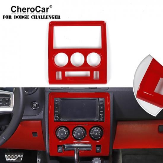 Center Console Dashboard Navigation GPS Frame Trim For 2009-14 Dodge Challenger