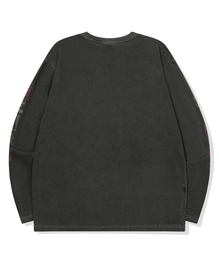 CPGN STUDIO Square Bear Pigment Long Sleeve Smoke Black