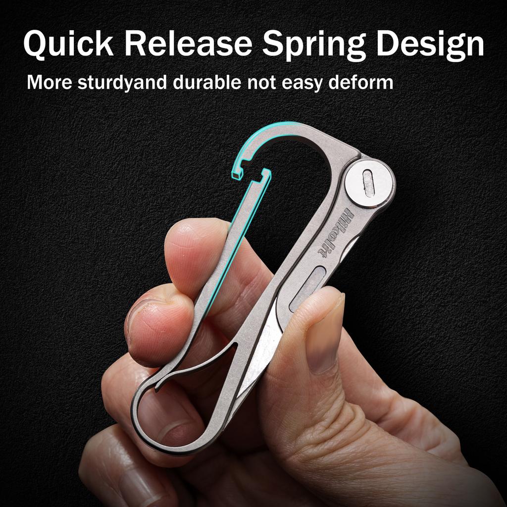 Aluminum Alloy Key Chain Detachable NO.11 Blade Ruler Bottle Opener Etc Multifunctional Men's Car Key Latch Utility Knife