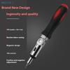 Multi-function Magnetic Bit Ratchet Screwdriver Angle Variable 0-180 Degrees Can Be Turned Left And Right 1/4 Inch Hex Interface