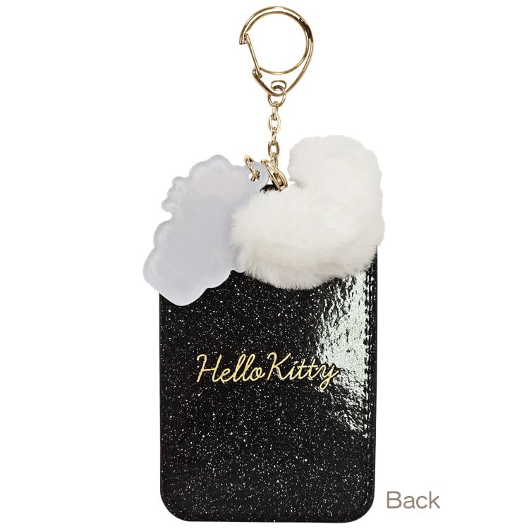 San Art Hello Kitty Gal Series Pass Case, Black, SAN-0051-BK
