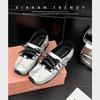 Niche Design Sports Ballet Shoes Women's Summer New Silver Single Shoes Platform Mary Jane Shoes