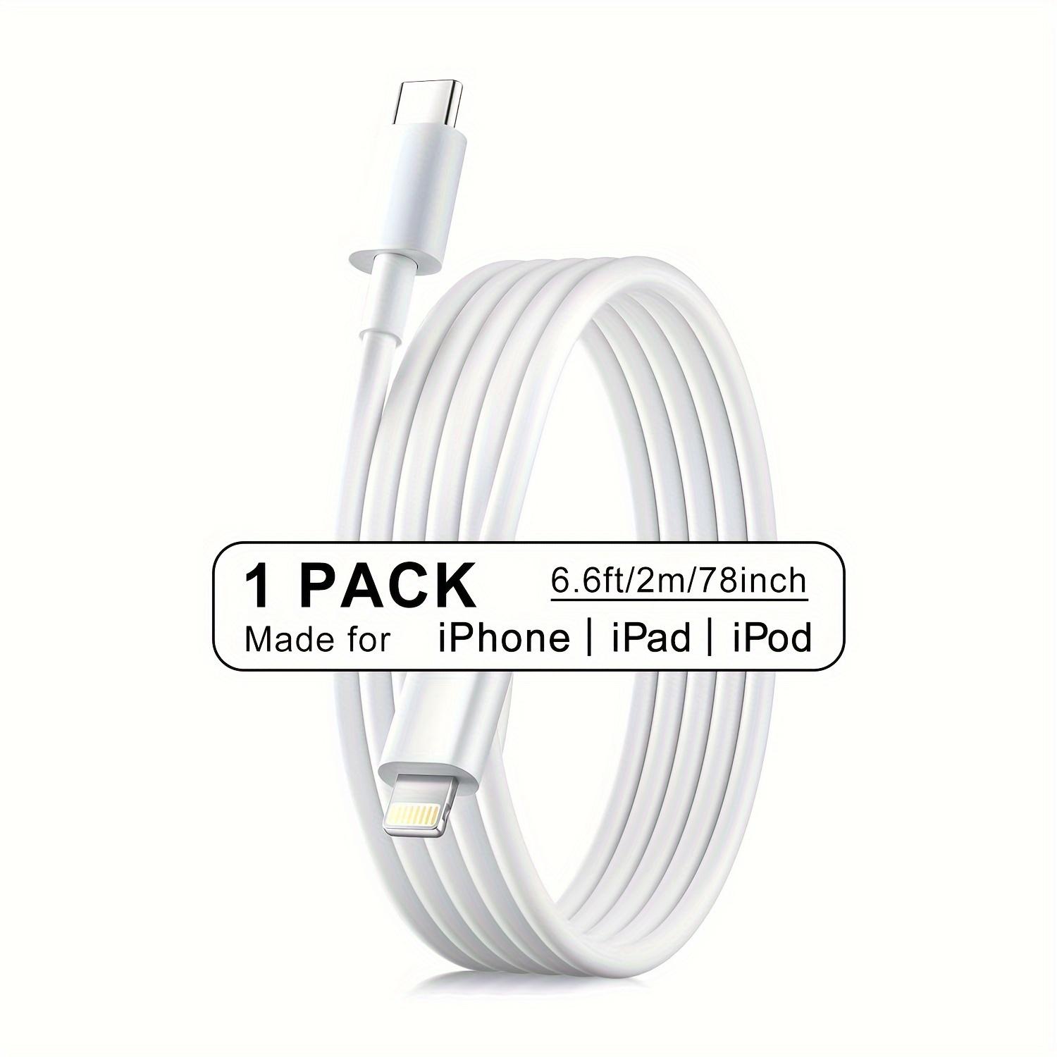 

[PD Type-C to 8-Pin Cord] 1Pack/3Packs 10ft/3m USB C to 8-Pin Cable For iPhone Charge Cable, [MFi Certified] 20W