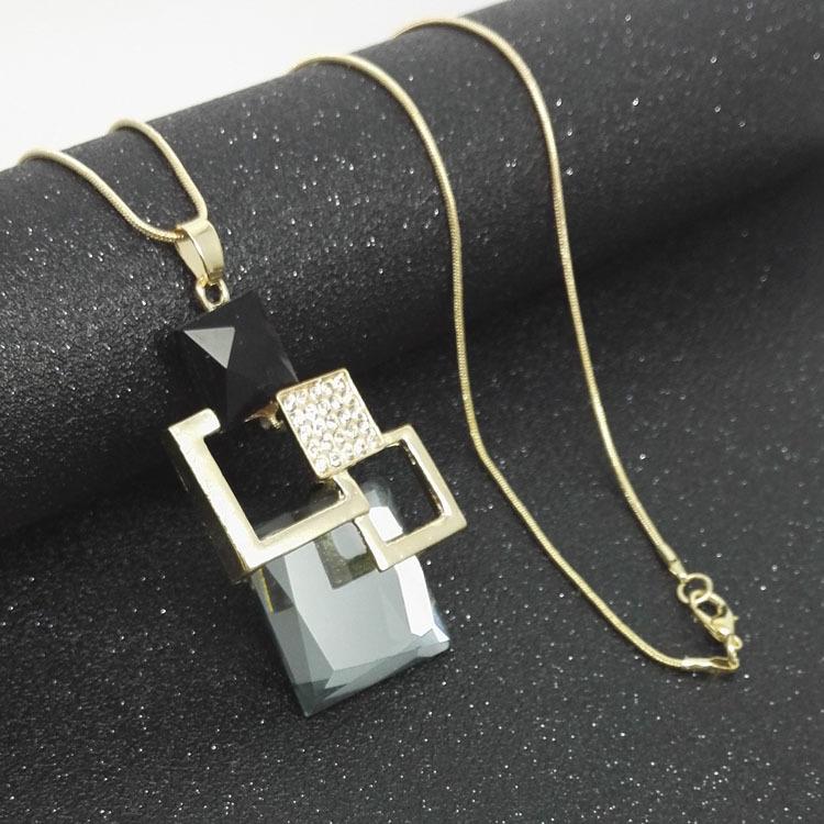 

Sui Bian Women s Long Pendant Necklace - European & American Fashion Jewelry for Sweaters and Skirts сірий колір