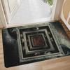 3D Flat Bedroom Door Mat Absorbent Floor Mat Durable Area Rug  for Bathroom