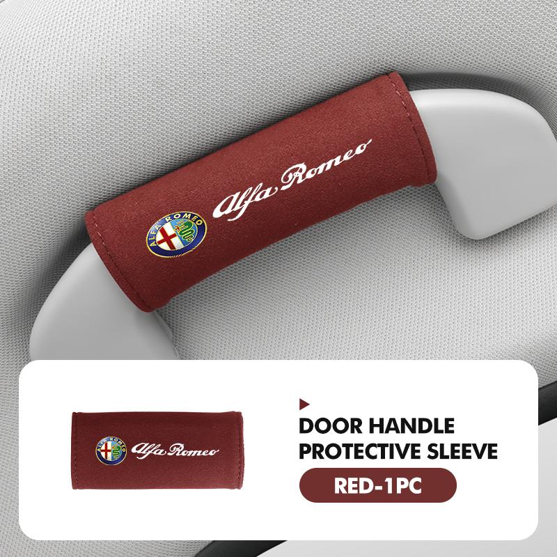 Car Styling Roof Handle Cover Door Handrail Suede Protector Cover For Alfa Romeo Giulietta 940 2010-2014 2015 2016 2017