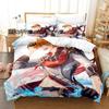 Kawaii Genshin Impact Tartaglia Bedding Set Single Twin Full Queen King Size Cartoon Duvet Cover for Adult Kid Bedroom