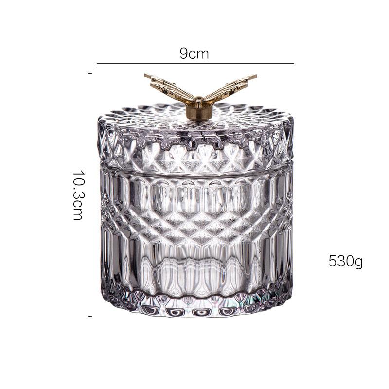 

Ins Nordic Органайзер для ванной комнаты Стеклянная шкатулка для ювелирных изделий Органайзер для макияжа и помады Контейнер для хранения Держатель для ватных палочек Держатель для ватных дисков M&1