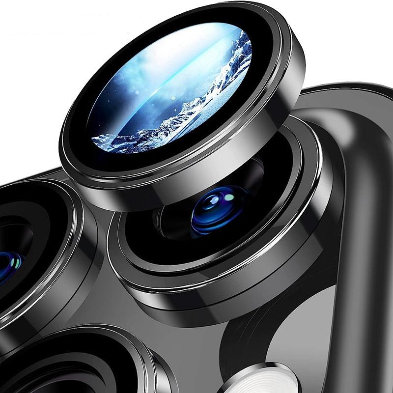 1 Set Metal Camera Protector for Alloy Ring Lens Glass for Back Lens Cap