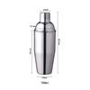 Stainless Steel Liquor Cocktail Shaker Bar Wine Mixer Set Bartender Cocktail Hand Shaker Tool Kit Bar Tool with Holder