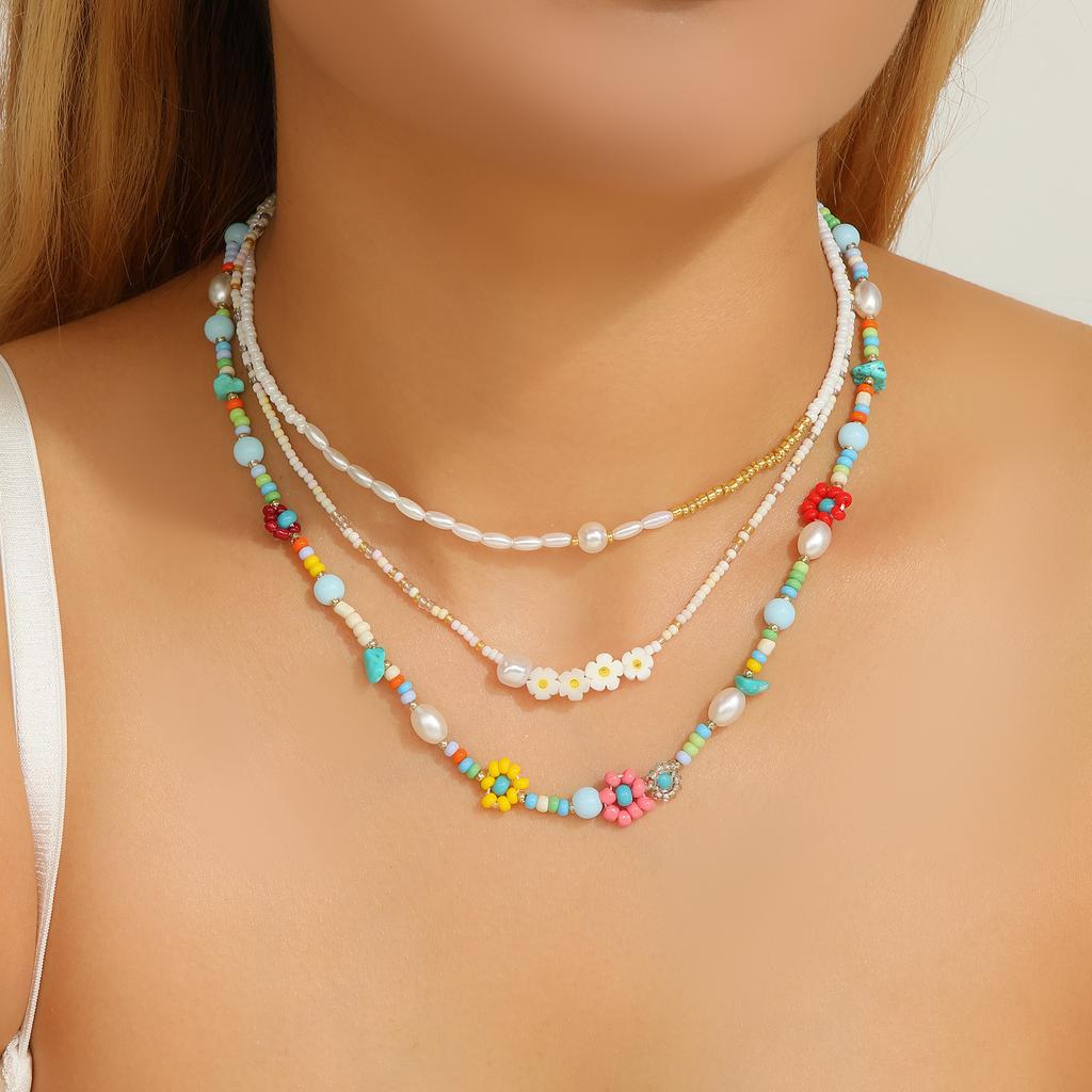 Atoztide Fashion Bohemian Style Ocean Series Pendant Necklace for Women Stainless Steel Multiple Styles Necklace Jewelry Gift