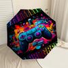 1pc Gaming Progress Pattern Umbrella Design Automatic Opening and Closing Umbrella, High-quality Travel Umbrella,  C1128220