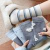 Socks, Autumn and Winter Socks, Boneless Socks, Women's Warm Wool Socks, Cute Polka Dot Striped Puppy Mid-calf Socks, Versatile Women's Socks