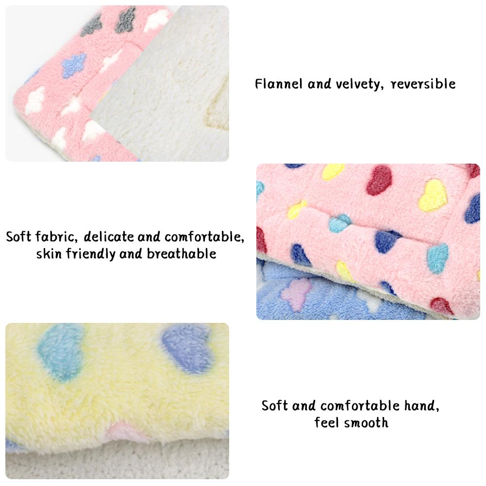 Flannel Pet Mat Dog Bed Cat Bed Thicken Sleeping Mat Dog Blanket Mat For Puppy Kitten Pet Dog Bed for Small Large Dogs Pet Rug
