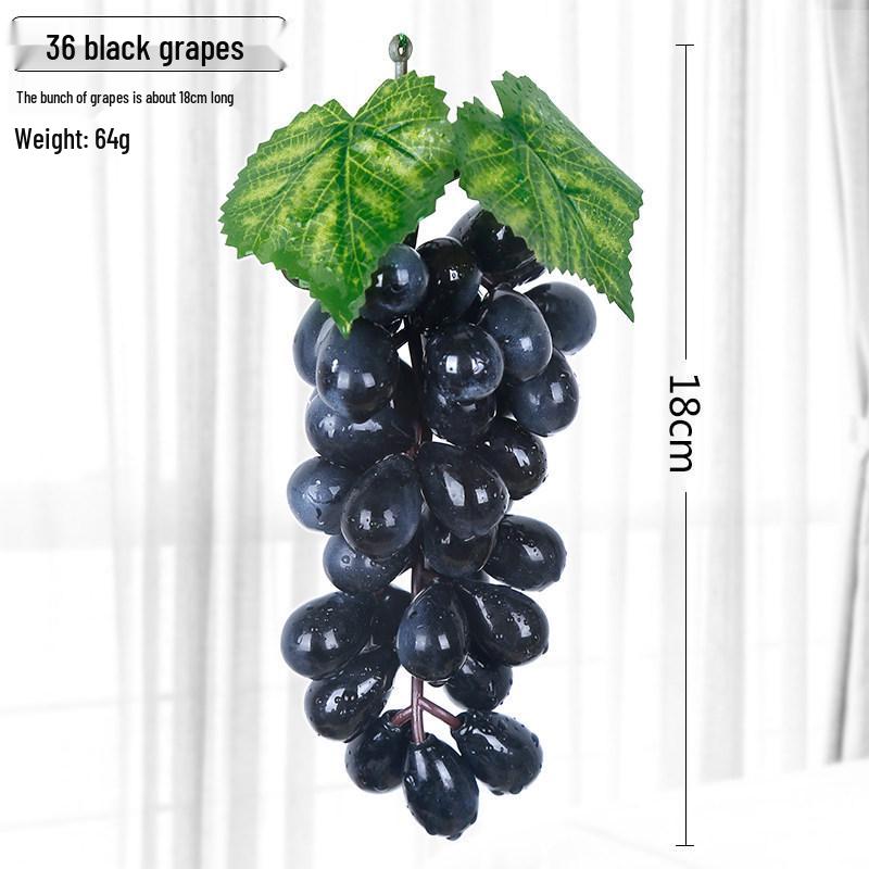 Artificial Grape Cluster Decoration – Green Frosted Grapes Prop for Display or Shooting