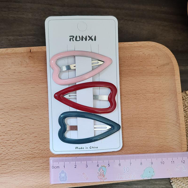 3 szt. Urocze Rybki Serce Klipsy do Włosów BB Spinki Krab dla Dziewczynek Kobiet Dziecka Prezent na Święta Akcesoria do Włosów Nakrycie Głowy Ozdoba