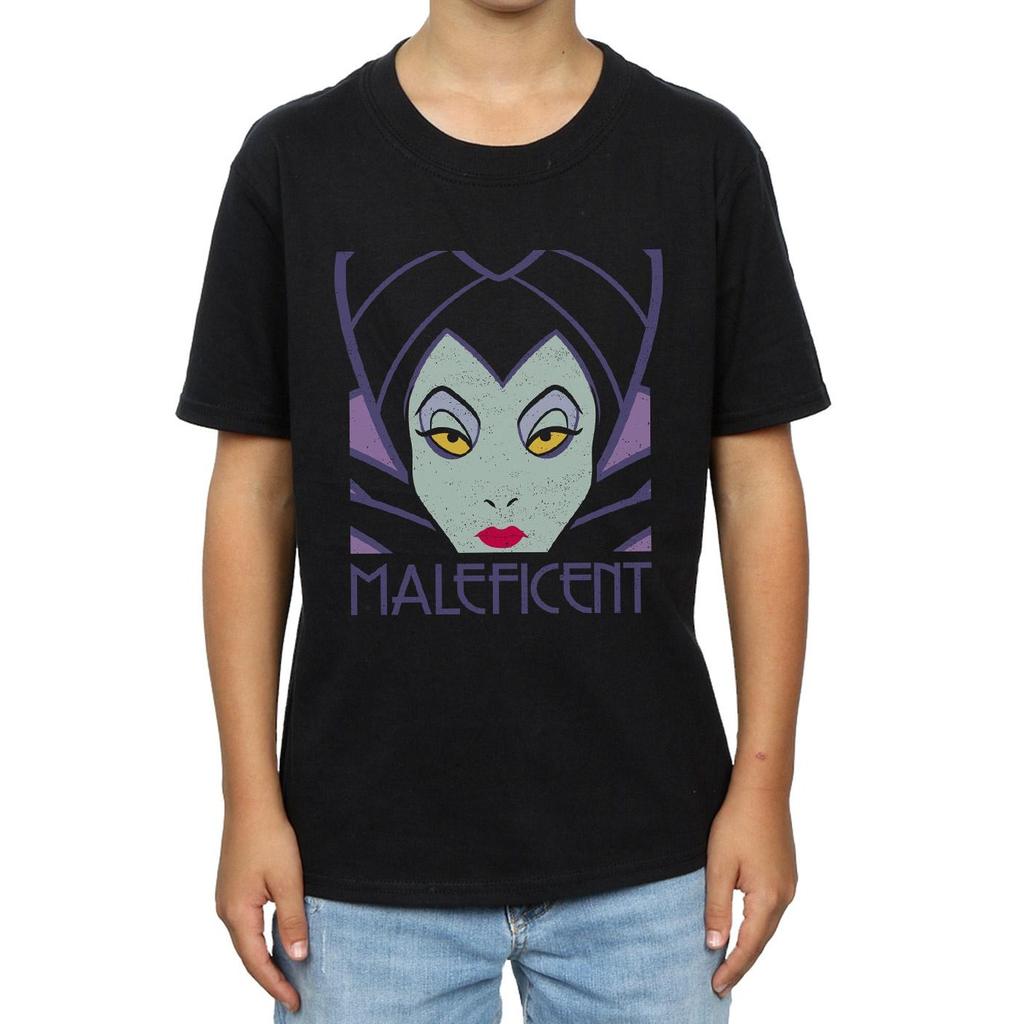 Disney Chłopięcy T-shirt z krótkim rękawem Maleficent