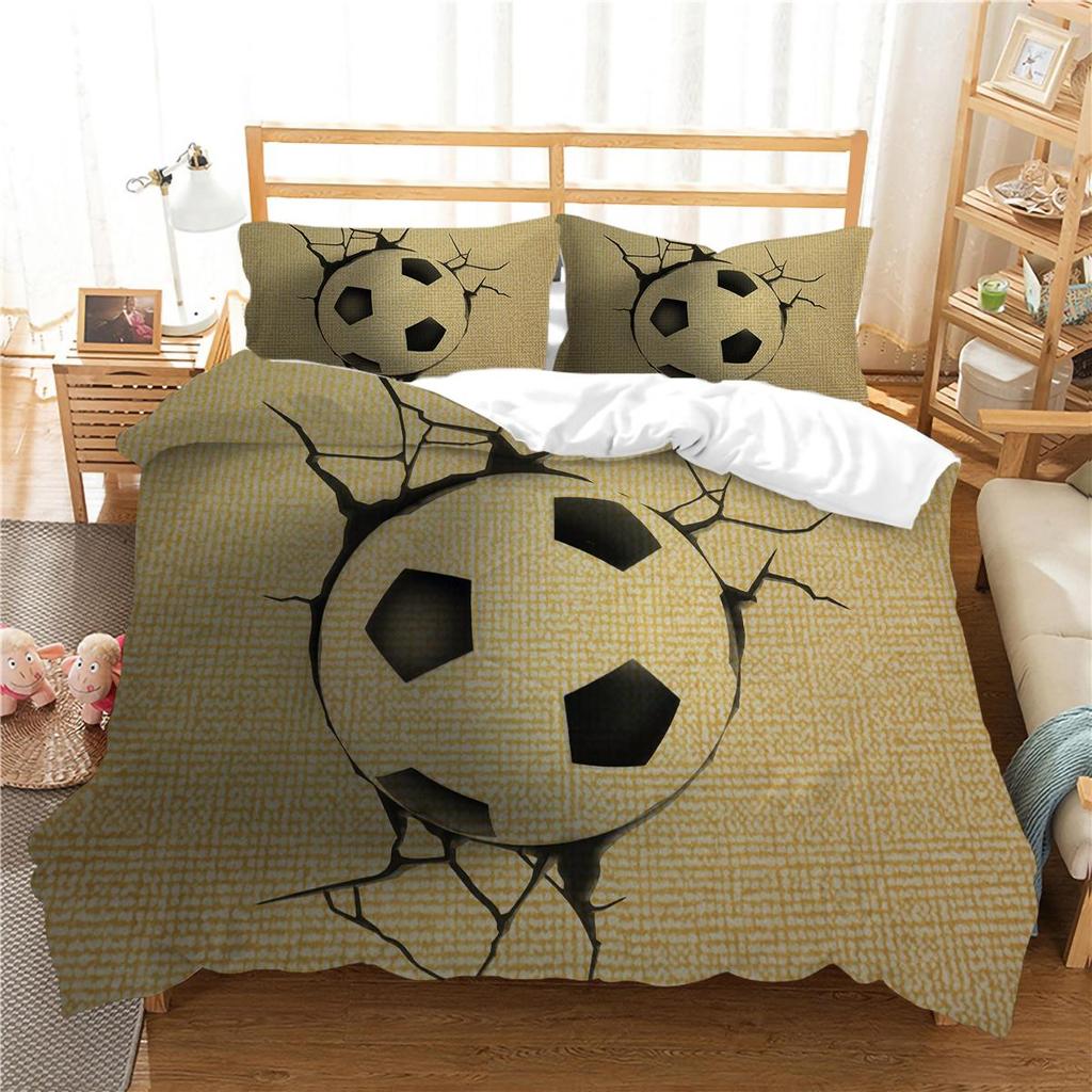 Football Duvet Cover Set Sport Home Bedclothes Queen King Size Bedding 3D Quilt Cover Boy Girl Highly Bedding Sets