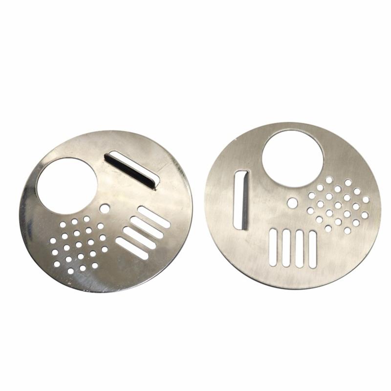 A84X-40PCS Beekeeping Tools Bee Hive Vent Nest Door Cage Stainless Steel Round Hive Hole Entrance Disc Beehives Equipment