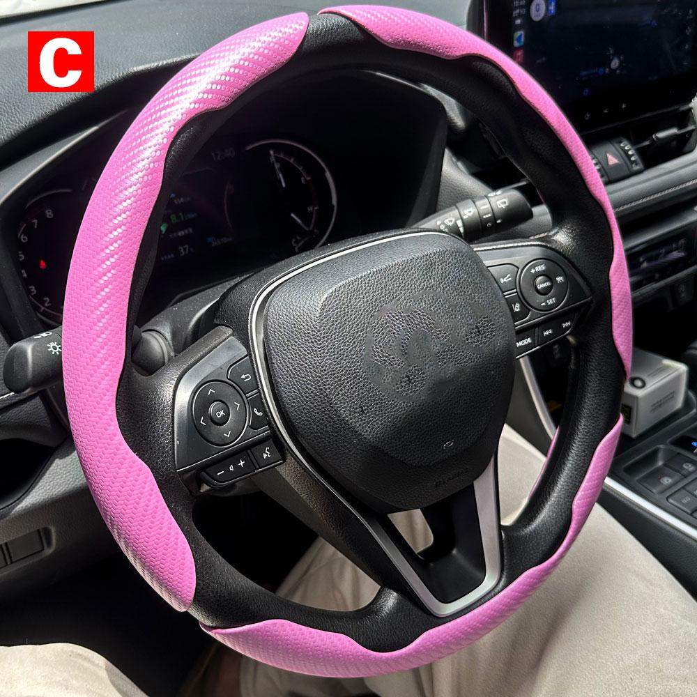 Car Steering Wheel Covers Booster Micro Fiber Leather Auto Interior Decorative Accessories Universal Carbon Fiber Accessories