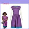 Fantasia Cosplay de Nancy Wheeler para Fãs de Stranger Things 3 Vestido Roxo Roupa para Halloween