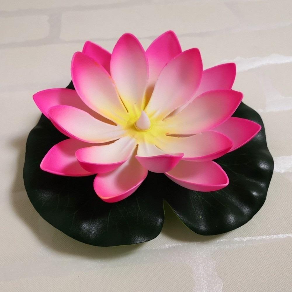 Gradient Floating Lamp Colorful LED Artificial Lotus Flower New Wish Lantern Pond Decor