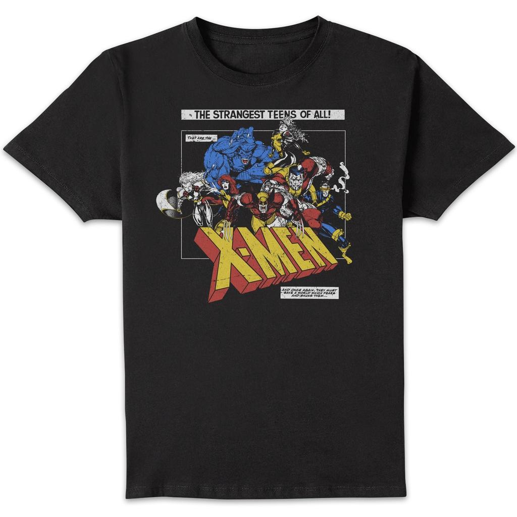 X-Men Retro Team Up T-Shirt Black