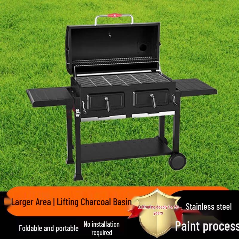 Outdoor Charcoal BBQ Grill
