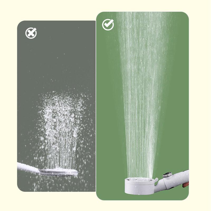 Candy Color Five-speed Booster Shower Head One-button Water Stop Filter Handheld Shower Set Home Bathroom