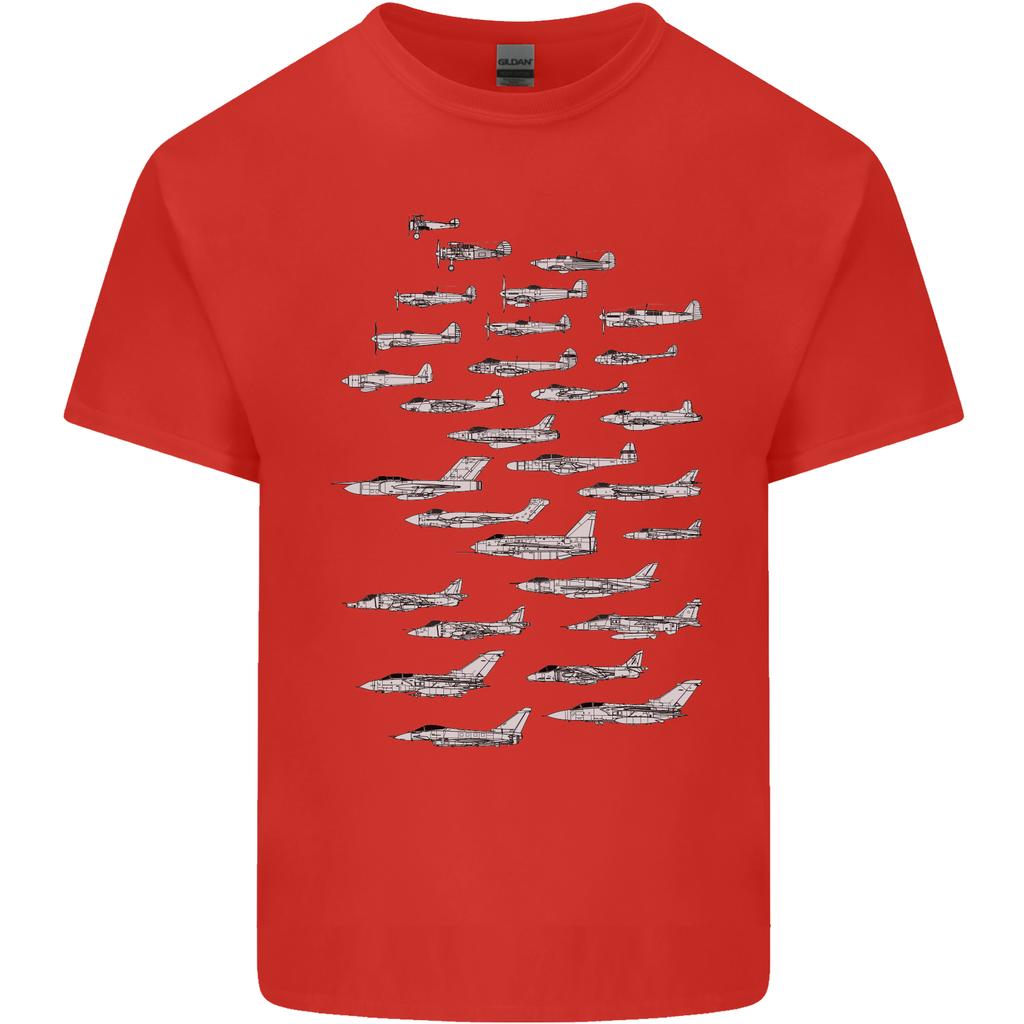 British RAF Fighters Royal Air Force Planes Unisexs Light Cotton TShirt