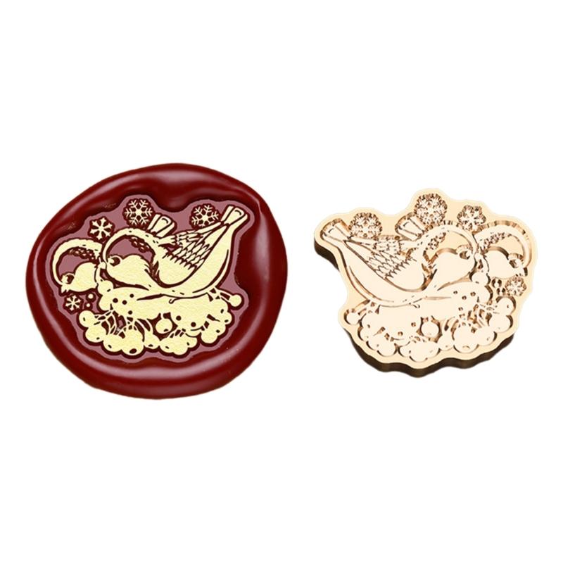 Christmas Seal Stamp Head Replacement, Embossed Seal Stamp Head for Seal Envelope, Invitations Scrapbooking Decoration