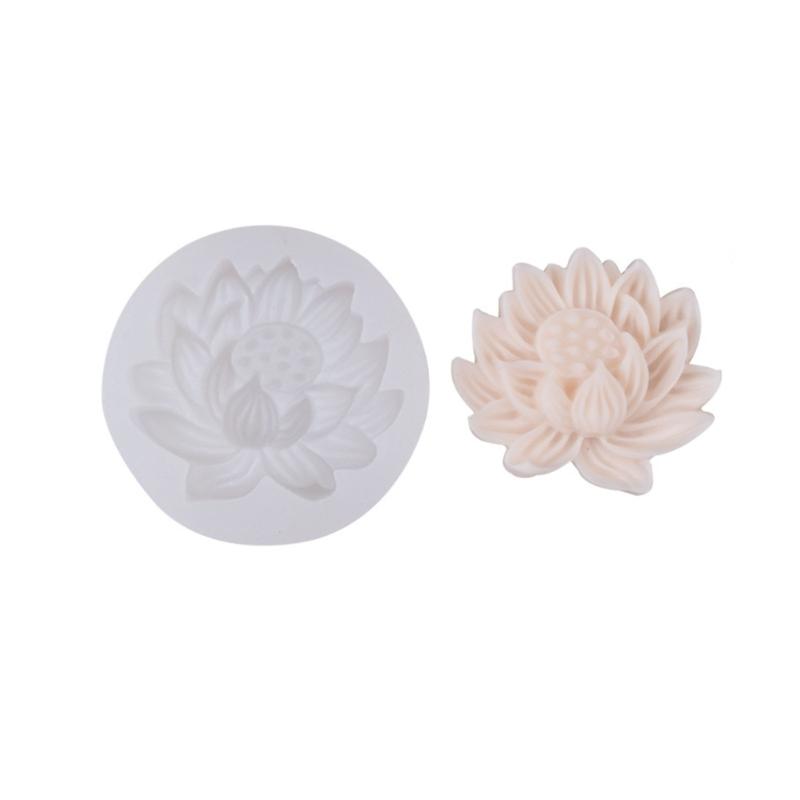 3D Lotus-Flower Shaped Silicone Soap Mold Lotus-Candle Mold Seedpod-of-Lotus Scented Candle Resin Epoxy Mold DIY Art