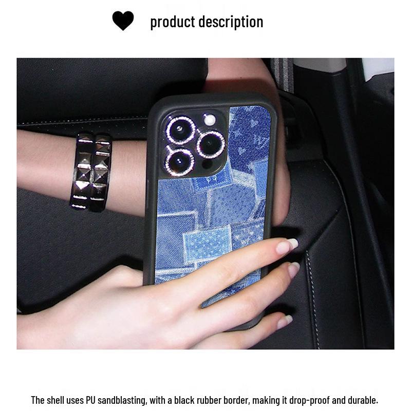 WildFlow Blue Denim iPhone 17/16 Pro Max/15 Plus Protective Case
