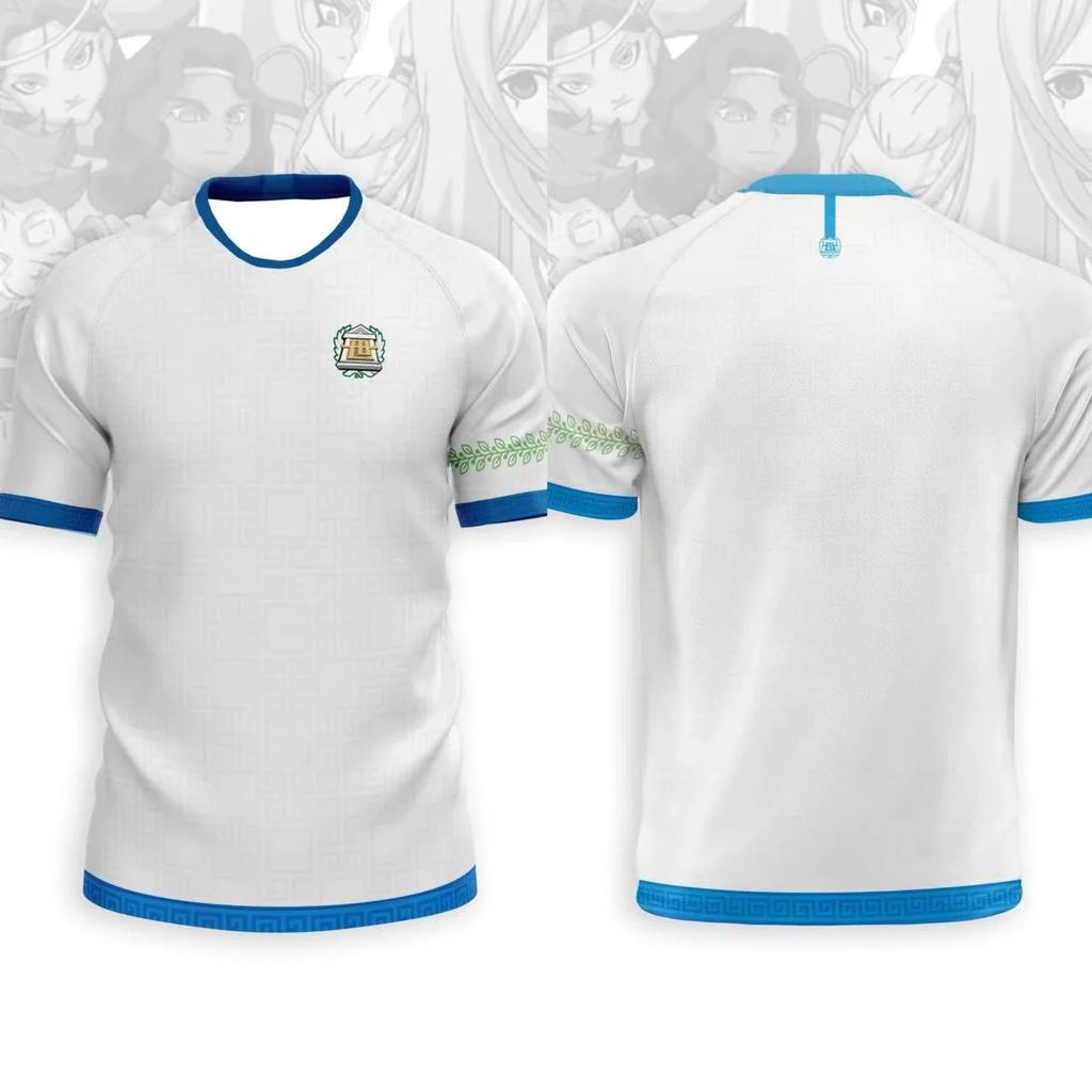 Maglia da Calcio Anime Giapponese Inazuma Eleven Kaio Ragazzi Ragazze Abbigliamento Sportivo Casual Traspirante Asciugatura Rapida Oversize Allenamento Quotidiano
