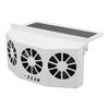 Solar Powered Car Cooler Large Wide Angle 3 Fans Deodorant Energy Saving Car Exhaust Ventilation Fan White