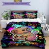 3PC Custom Name Gamer Guinea Pig Adventure Bedding,soft and breathable,2D Flat Print,room decor.,Poster Three-piece set,Soccer Three-piece set,Art,Pos